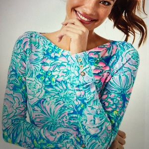 🌸Lilly Pulitzer🌸 Aleah Top- Multi In Full Bloom